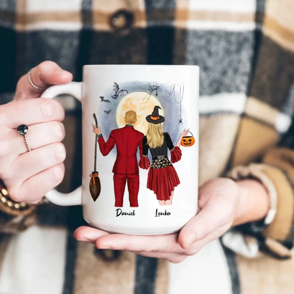 I Wanna Do Bad Things With You - Personalized Mug - Witch Gift for Couples on Halloween - Image 11