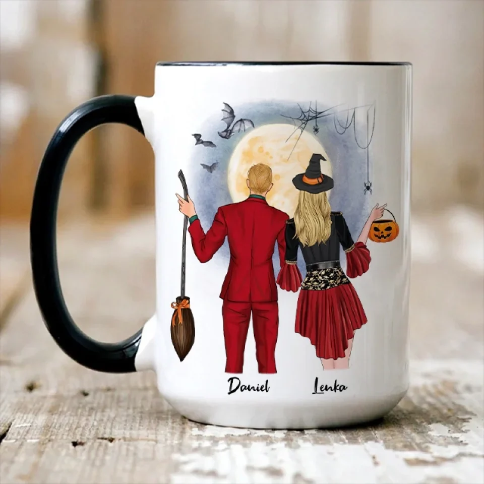 I Wanna Do Bad Things With You - Personalized Mug - Witch Gift for Couples on Halloween - Image 18