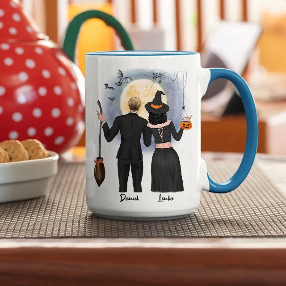 I Wanna Do Bad Things With You - Personalized Mug - Witch Gift for Couples on Halloween - Image 19