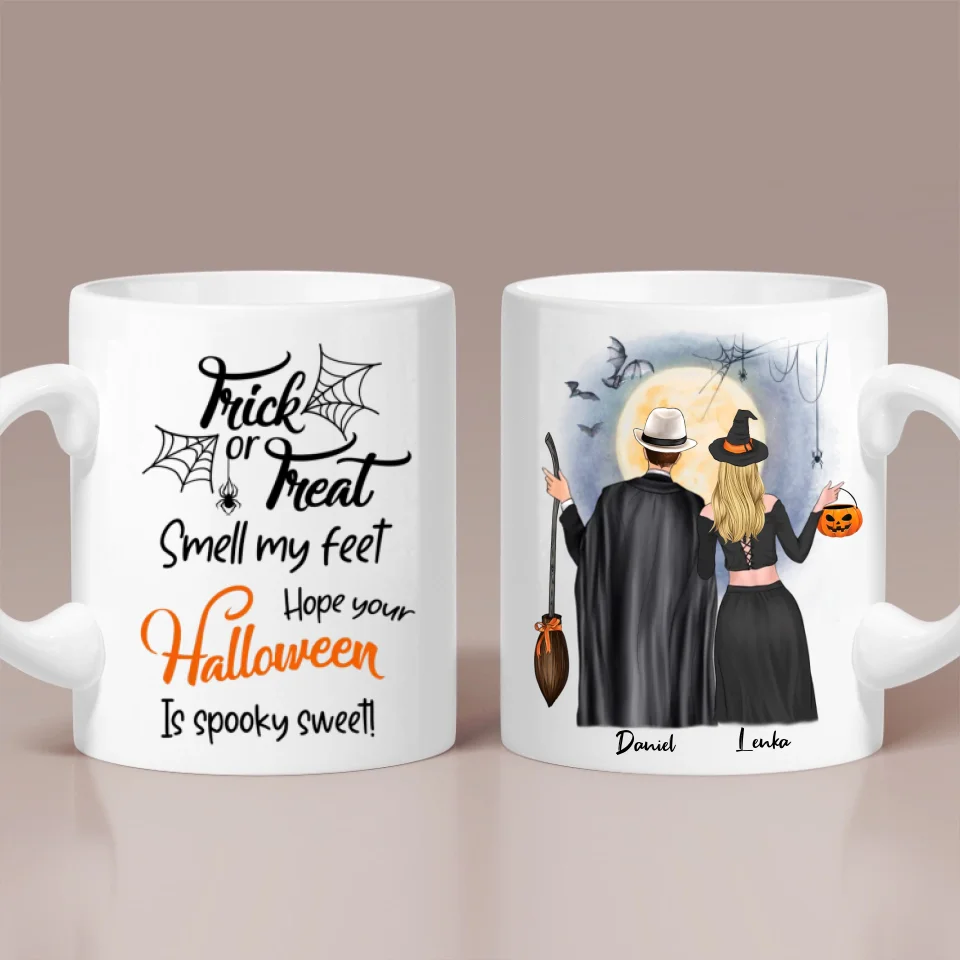I Wanna Do Bad Things With You - Personalized Mug - Witch Gift for Couples on Halloween - Image 2