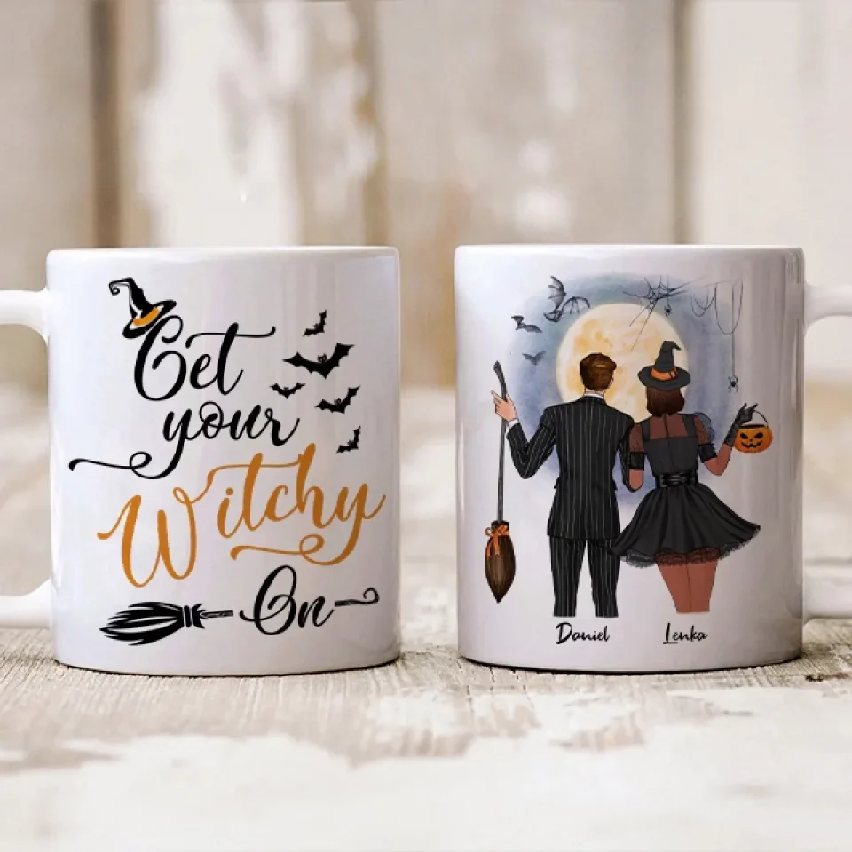 I Wanna Do Bad Things With You - Personalized Mug - Witch Gift for Couples on Halloween - Image 6
