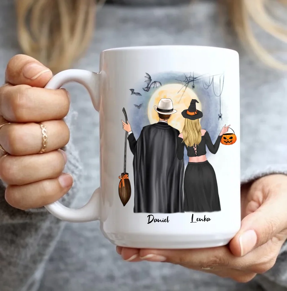 I Wanna Do Bad Things With You - Personalized Mug - Witch Gift for Couples on Halloween - Image 8
