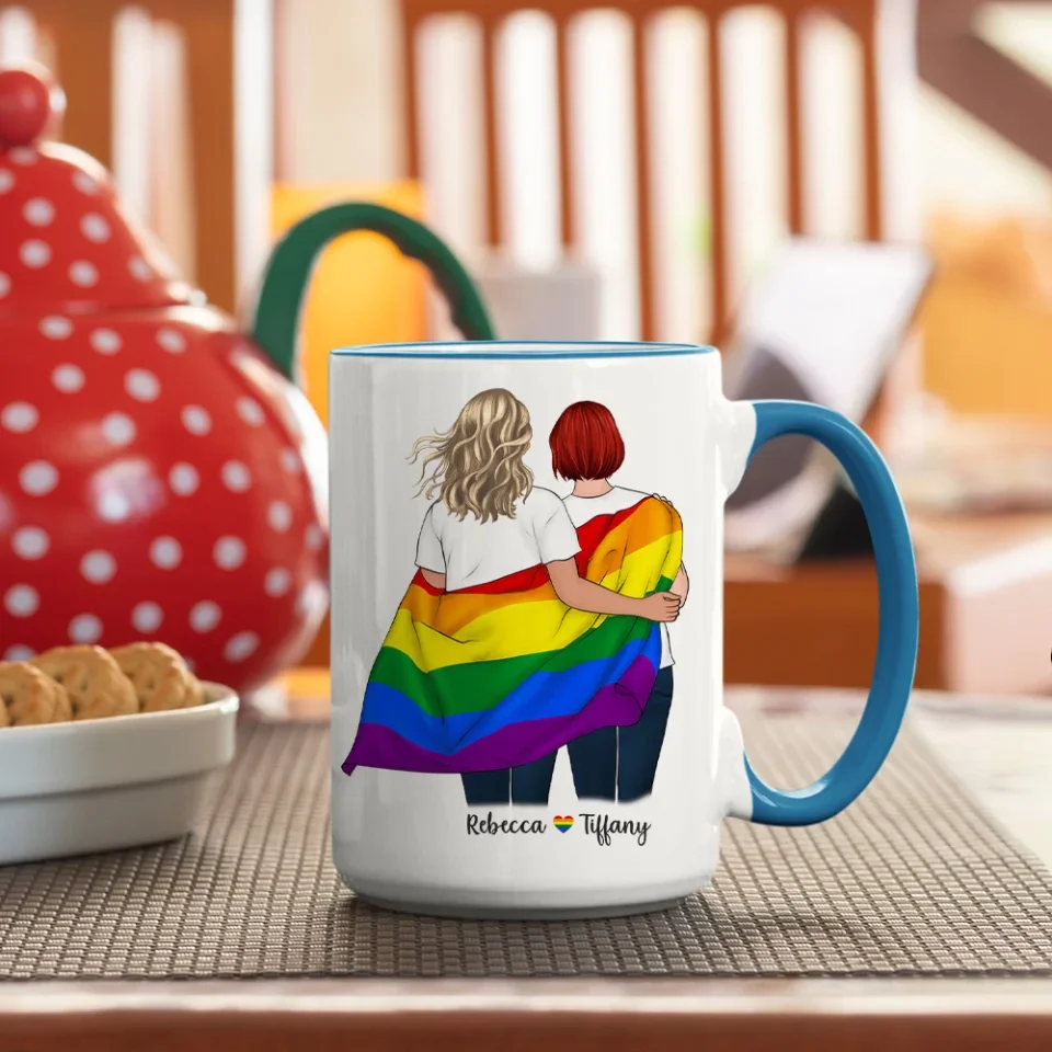 I Want All Of My Last To Be With You - Personalized White Mug - Gift For Lesbian - Image 21
