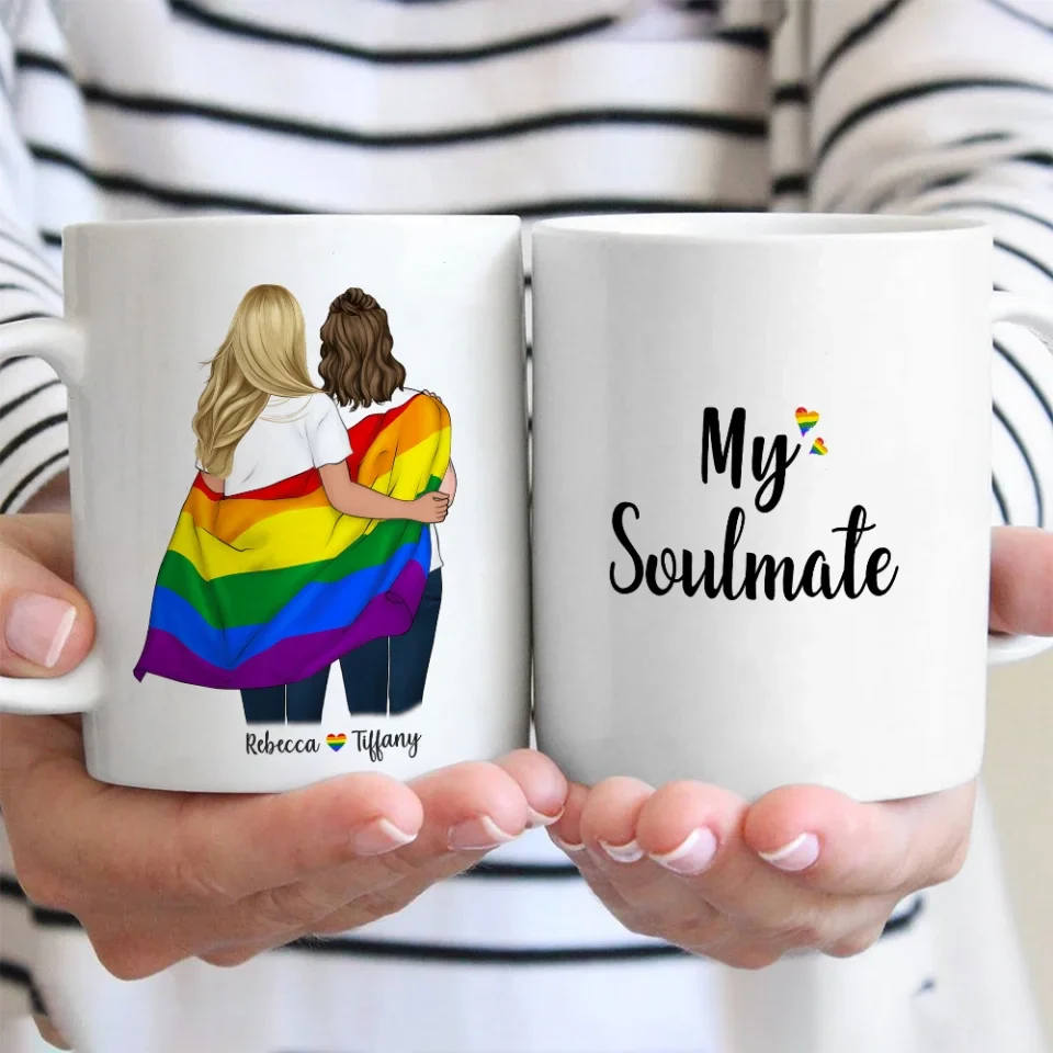 I Want All Of My Last To Be With You - Personalized White Mug - Gift For Lesbian - Image 6