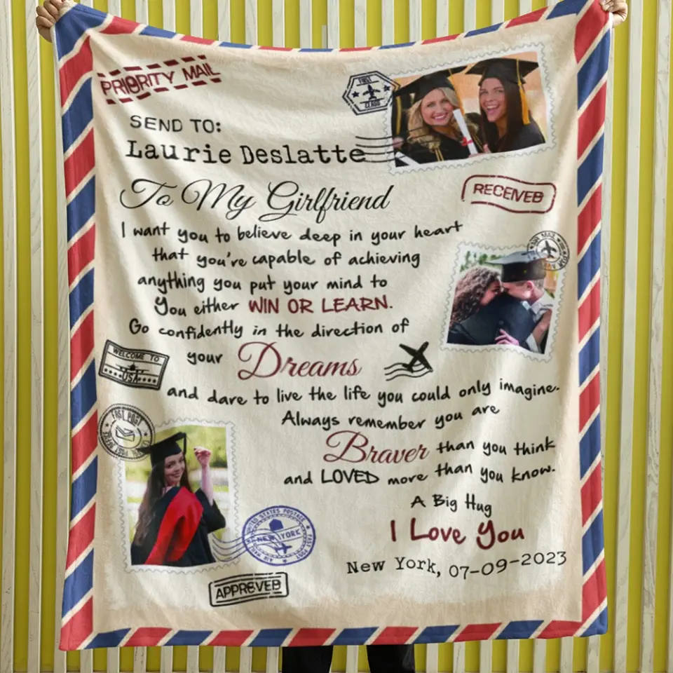 I Want You To Believe Deep In Your Heart - Fleece Blanket Graduation Gift - Image 11