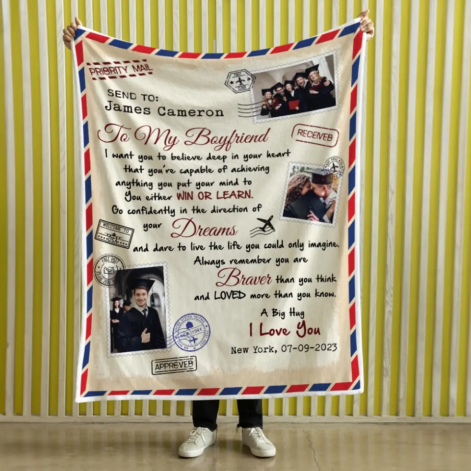 I Want You To Believe Deep In Your Heart - Fleece Blanket Graduation Gift - Image 6