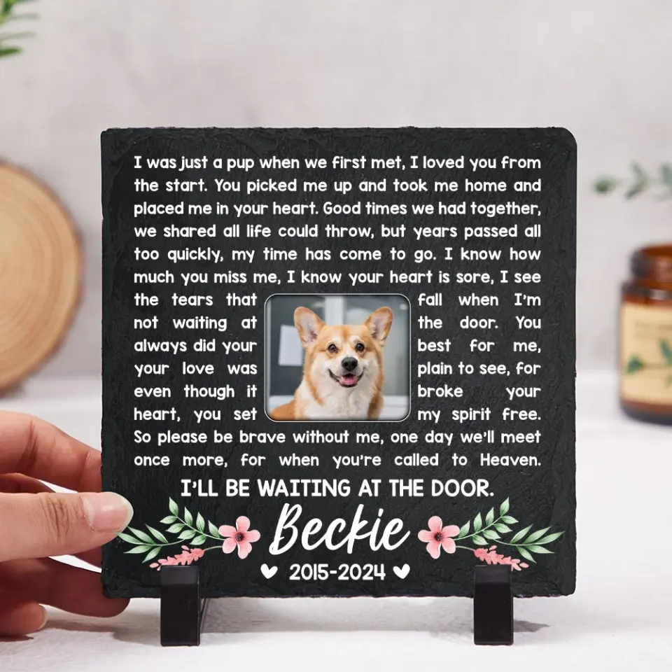 I Was Just  Pup When We First Met - Memorial Garden Stone - Image 6