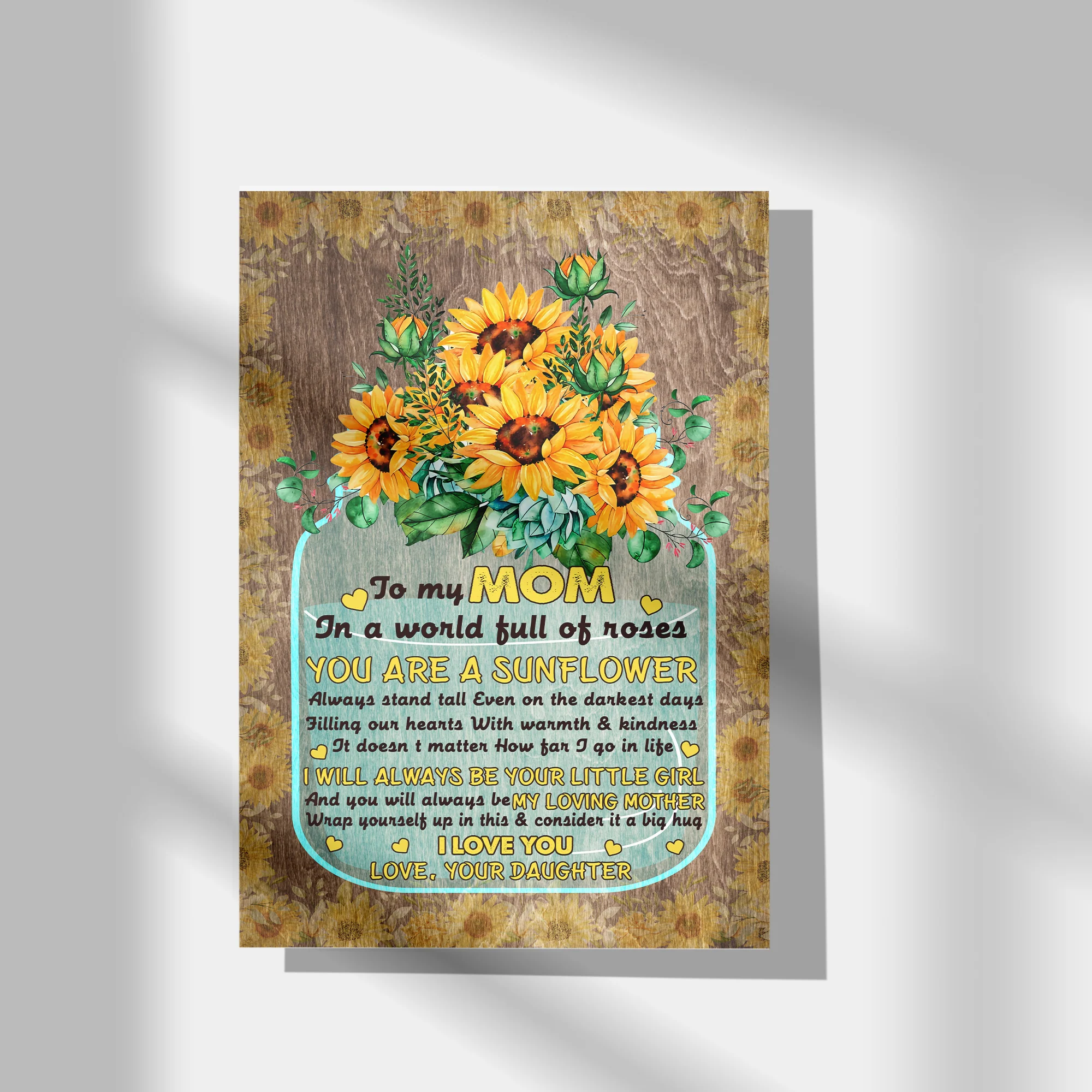I will always be your Little Girl - Personalized Canvas Poster - Gifts for Mom - Image 4