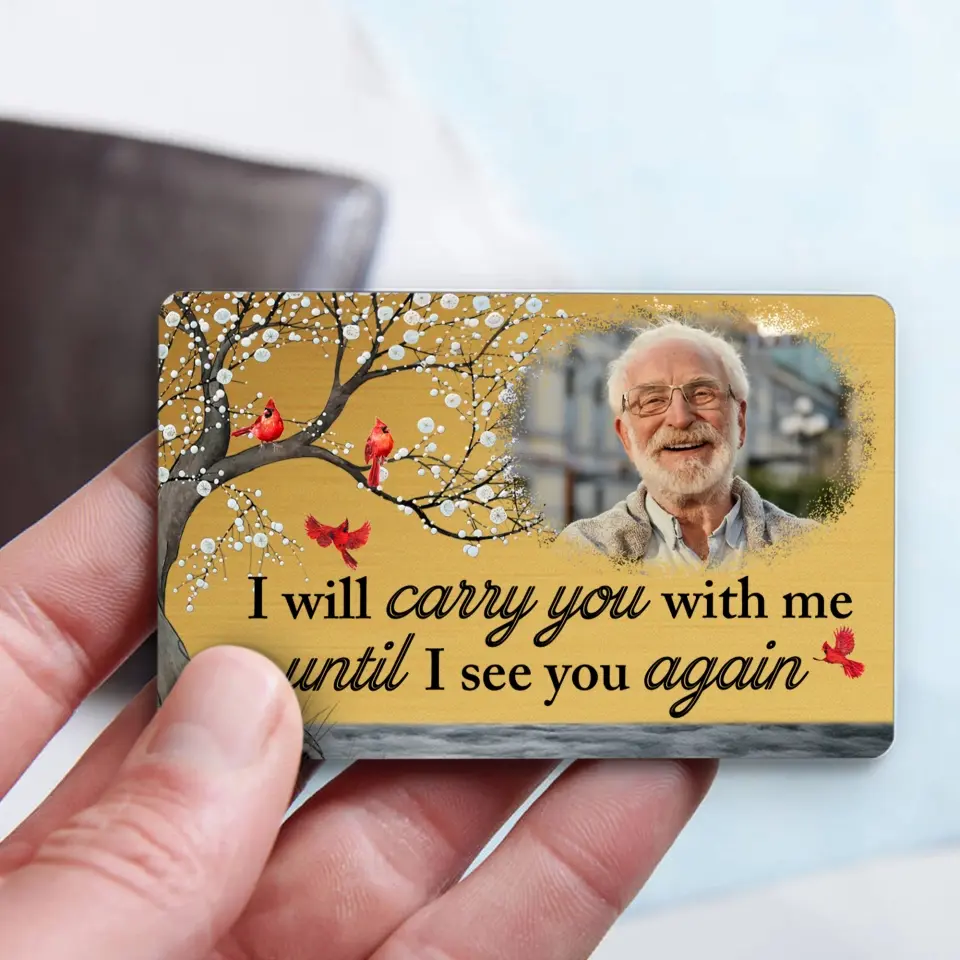 I Will Carry You With Me Upload Photo Wallet Card - Image 4