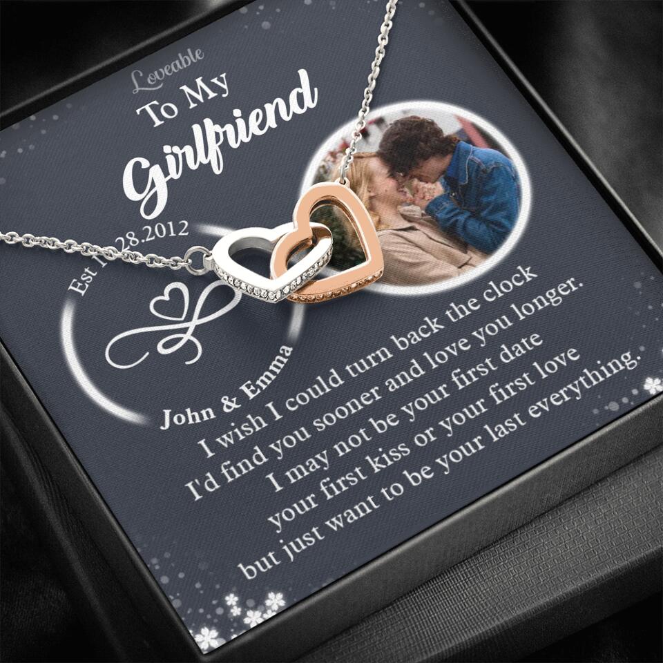 Personalized Valentine Gifts - I Wish I Could Turn Back The Clock Personalized Necklace - Image 10