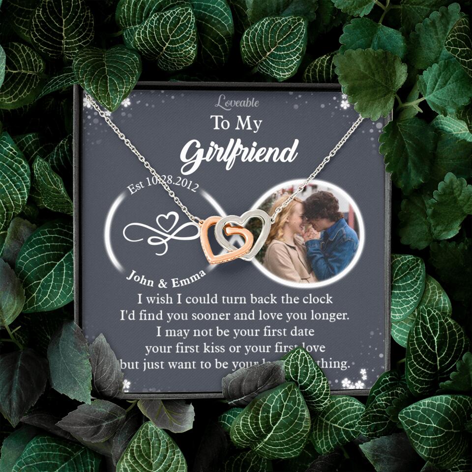 Personalized Valentine Gifts - I Wish I Could Turn Back The Clock Personalized Necklace - Image 11