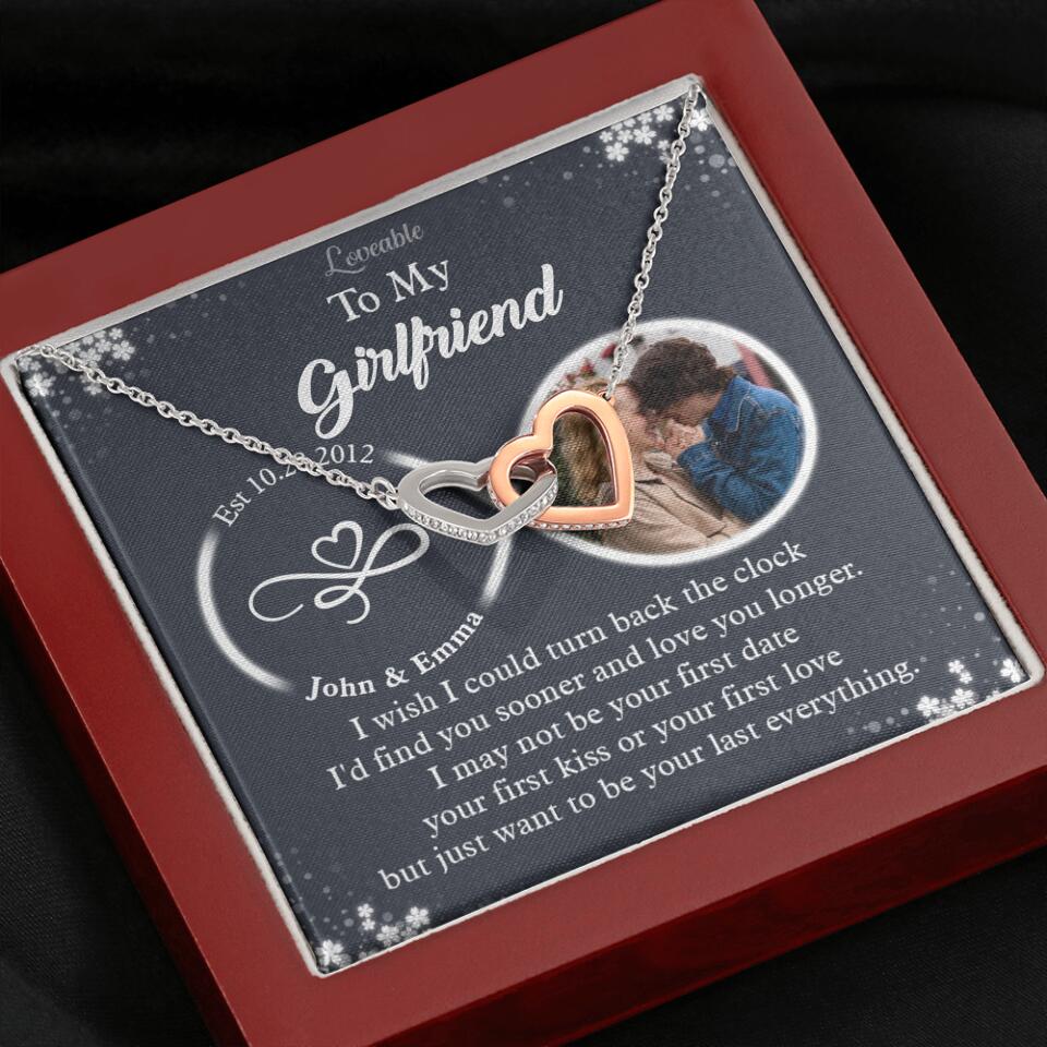 Personalized Valentine Gifts - I Wish I Could Turn Back The Clock Personalized Necklace - Image 12