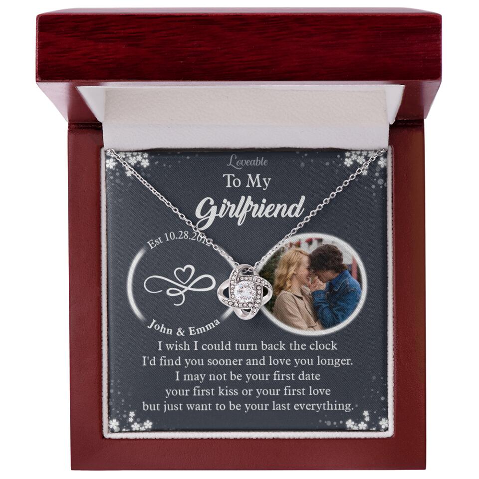 Personalized Valentine Gifts - I Wish I Could Turn Back The Clock Personalized Necklace - Image 7