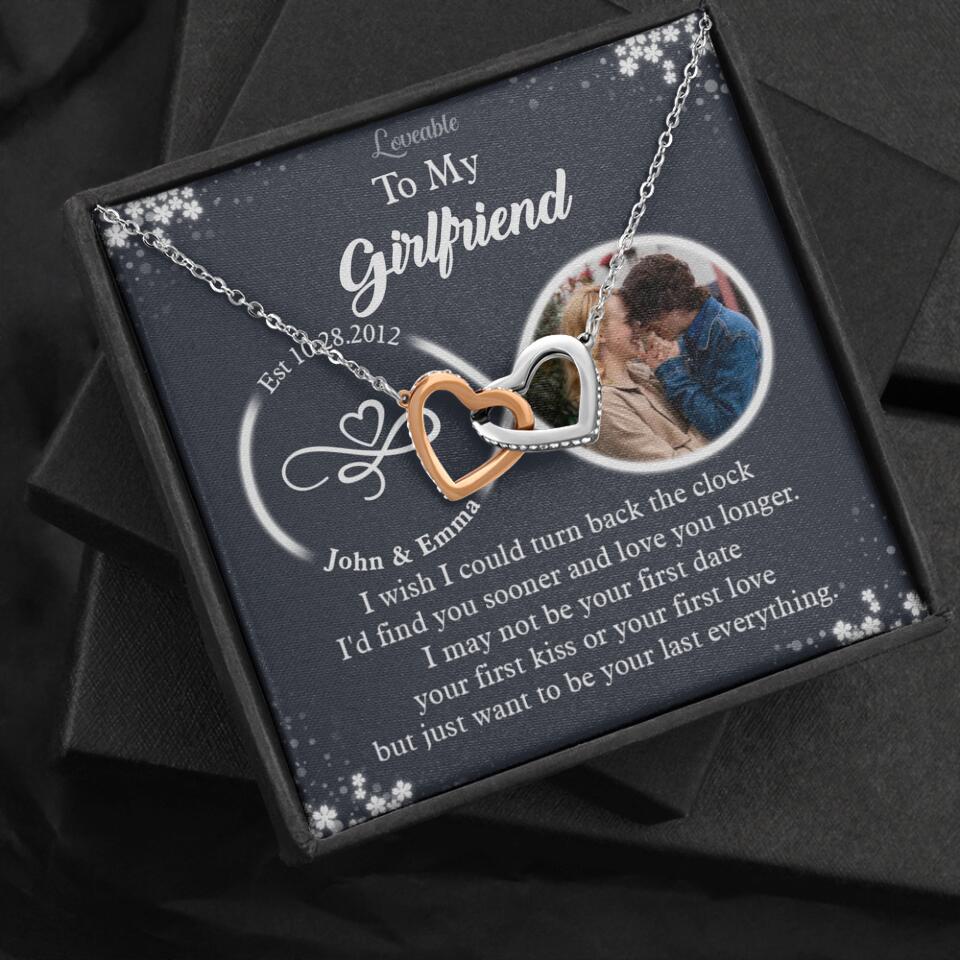 Personalized Valentine Gifts - I Wish I Could Turn Back The Clock Personalized Necklace - Image 9