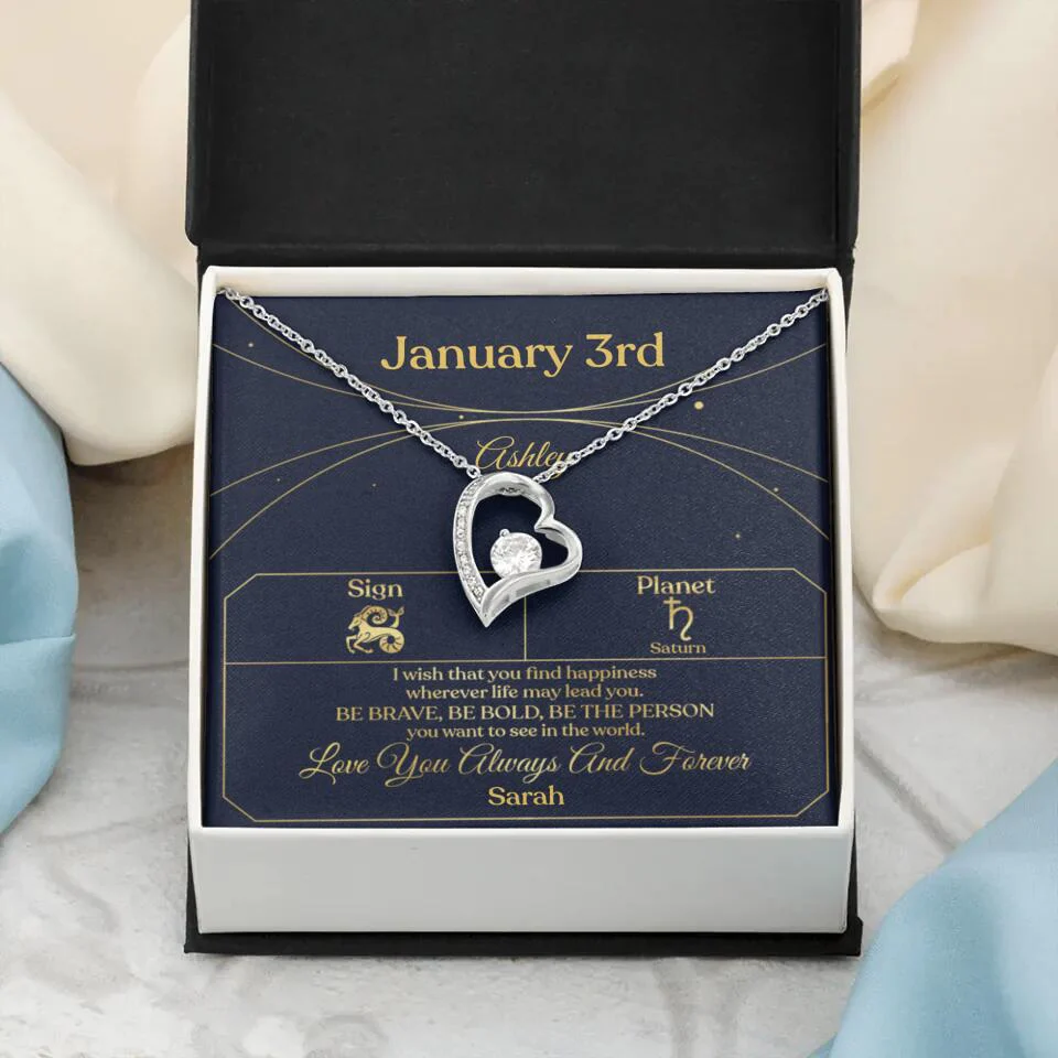 I Wish That You Find Happiness Personalized Zodiac Sign Jewelry - Image 28