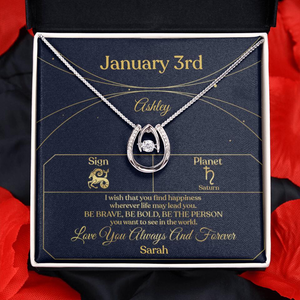 I Wish That You Find Happiness Personalized Zodiac Sign Jewelry - Image 49