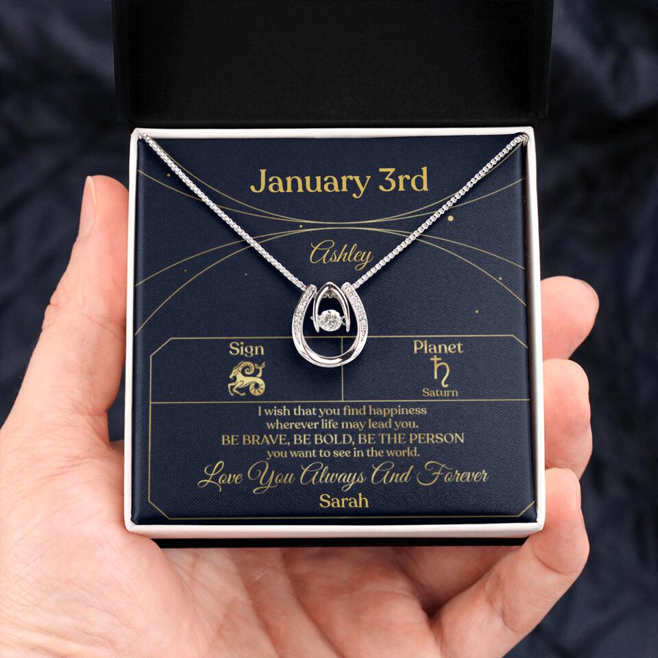 I Wish That You Find Happiness Personalized Zodiac Sign Jewelry - Image 50