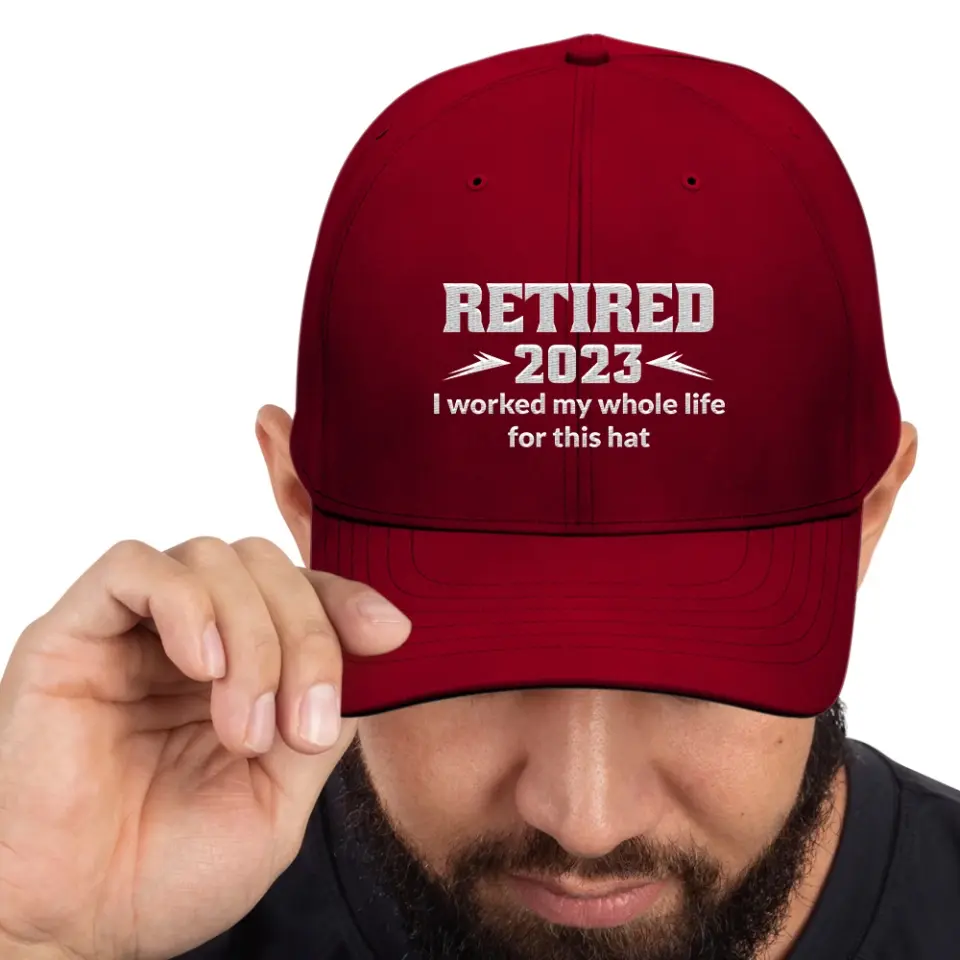 I Worked My Whole Life For This Hat, Funny Retired Saying, Retirement Gift for Men Women - Image 3