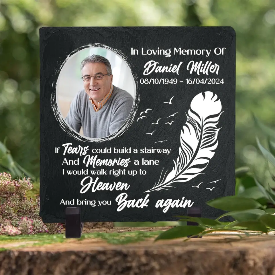 If Tears Could Build A Stairway - Memorial Garden Stone - Image 3