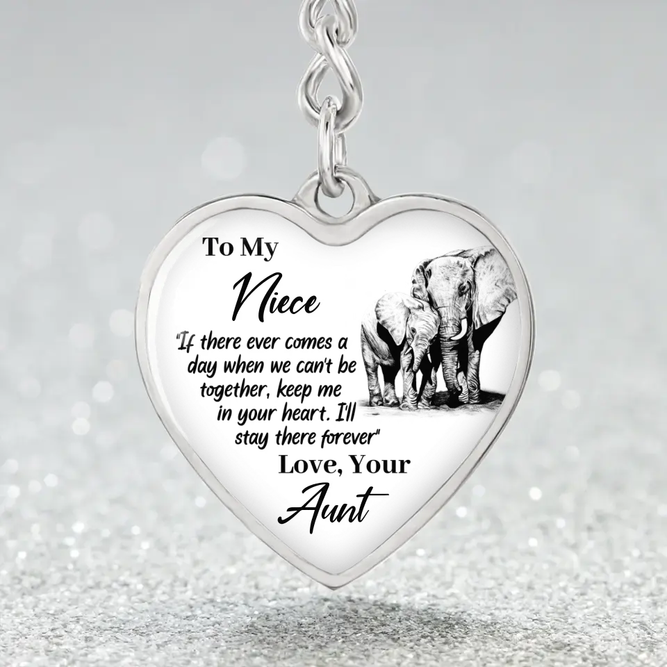 To My Niece If There Ever Comes A Day When We Can't Be Together - Personalized Necklace - Gift For Niece - Image 9