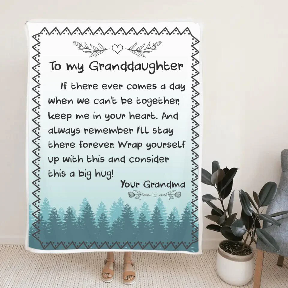 If There Ever Comes A Day We Can't Be Together, Keep Me In Your Heart - Personalized Blanket - Gift For Niece or Daughter - Image 3