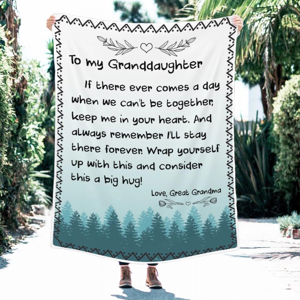 If There Ever Comes A Day We Can't Be Together, Keep Me In Your Heart - Personalized Blanket - Gift For Niece or Daughter - Image 5