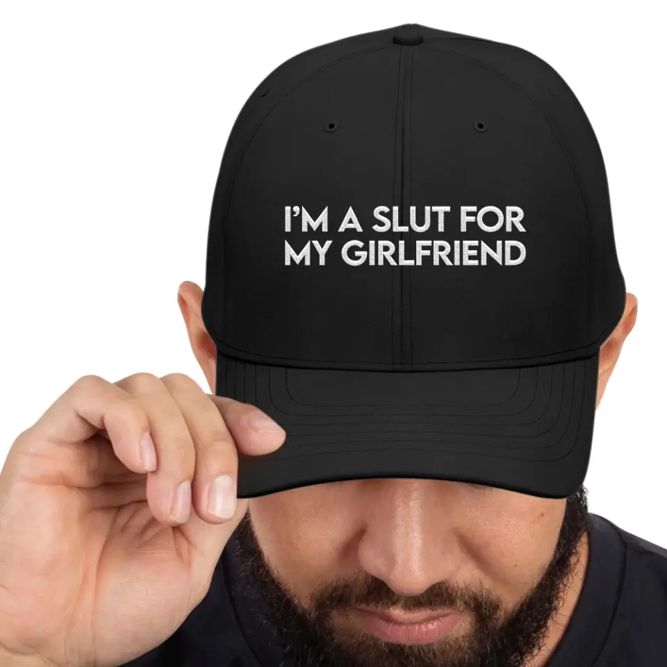 I'm A Slut For My Girlfriend - CP80 Embroidered Twill Cap - Image 3