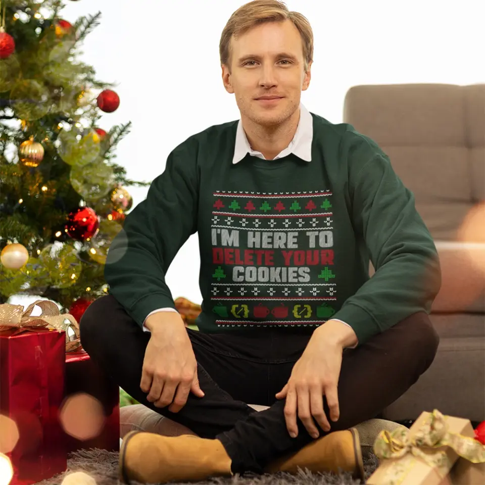 I'm Here To Delete Your Cookies, Standard Unisex Sweatshirt, Gift For Coders Developers | 311IHPLNTS1195 - Image 3