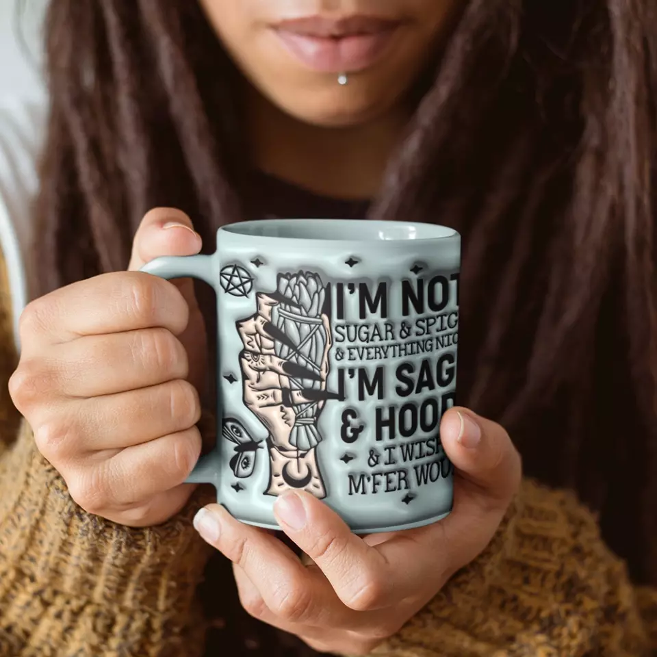 I'm Not Sugar & Spice & Everything Nice - White Mug - Gift For Witch Lovers - Image 5