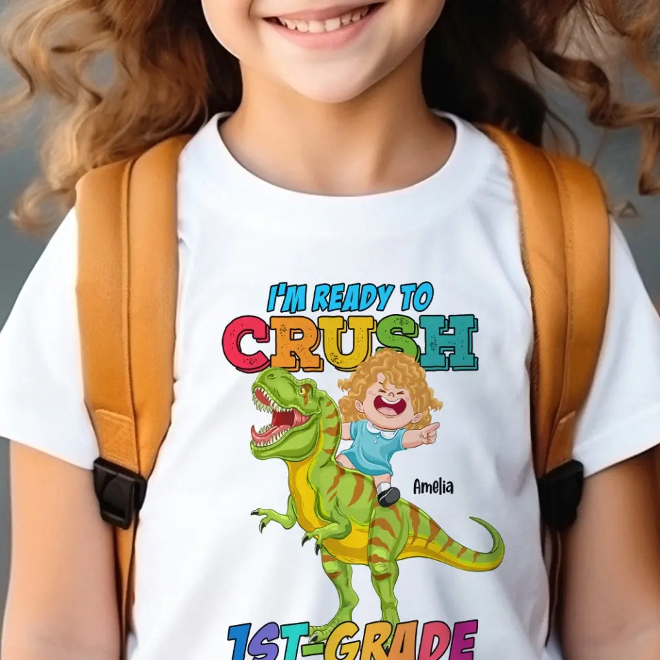 I'm Ready To Crush School Back - Standard Youth Shirt - Back to School Gifts - Image 6