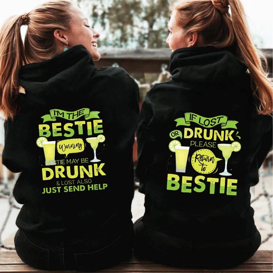 I'm The Bestie Personalized Friendship Hoodie - Image 4