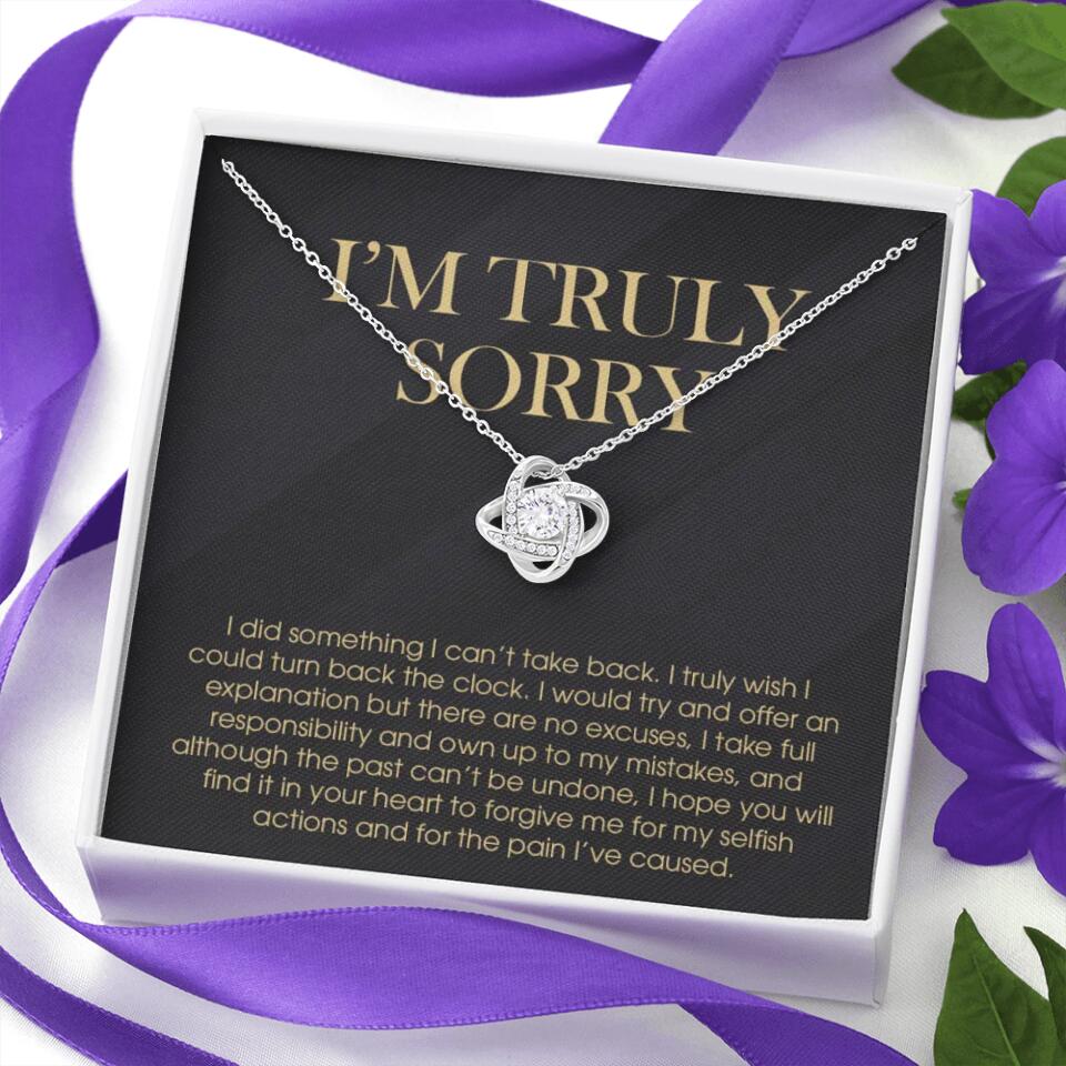 I'm Truly Sorry For Mistakes - Cuban Link Chain  - Sorry Gift For Him, Husband - Image 11