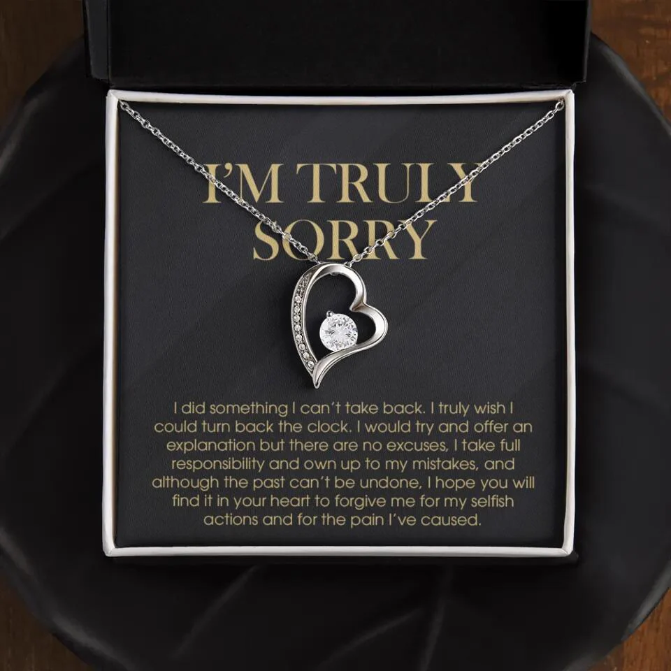 I'm Truly Sorry For Mistakes - Cuban Link Chain  - Sorry Gift For Him, Husband - Image 14