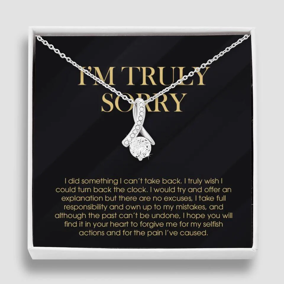 I'm Truly Sorry For Mistakes - Cuban Link Chain  - Sorry Gift For Him, Husband - Image 23