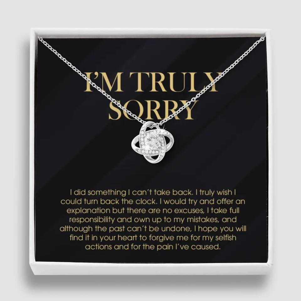 I'm Truly Sorry For Mistakes - Cuban Link Chain  - Sorry Gift For Him, Husband - Image 8