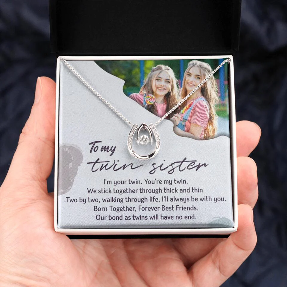 To My Twin Sister I'm Your Twin Your're My Twin - Personalized Necklace - Image 11