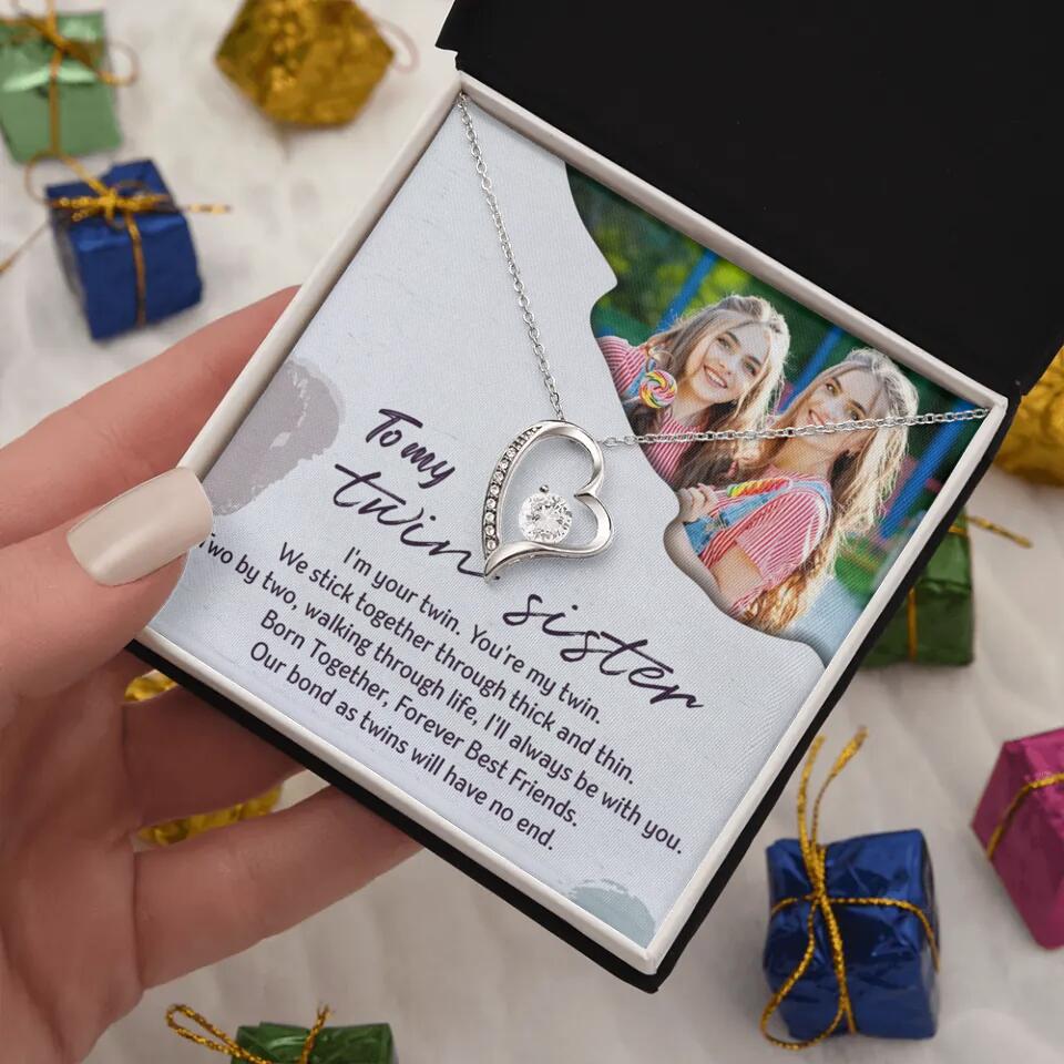 To My Twin Sister I'm Your Twin Your're My Twin - Personalized Necklace - Image 35