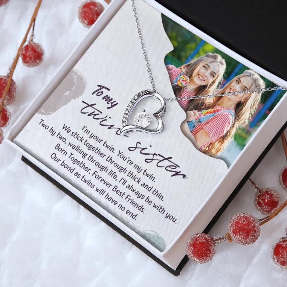To My Twin Sister I'm Your Twin Your're My Twin - Personalized Necklace - Image 36