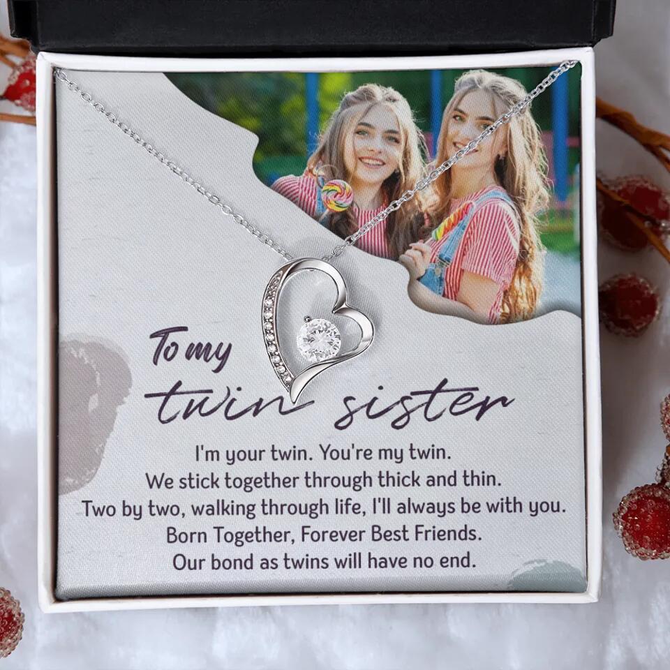 To My Twin Sister I'm Your Twin Your're My Twin - Personalized Necklace - Image 37