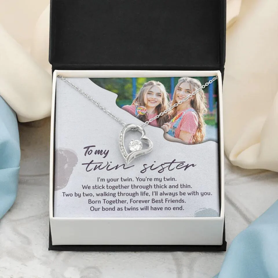 To My Twin Sister I'm Your Twin Your're My Twin - Personalized Necklace - Image 39