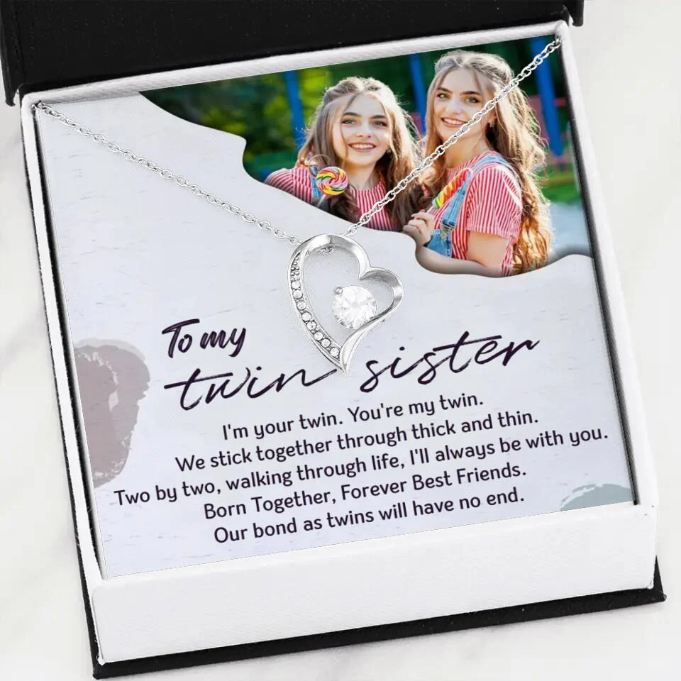 To My Twin Sister I'm Your Twin Your're My Twin - Personalized Necklace - Image 40