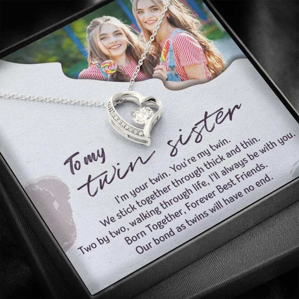To My Twin Sister I'm Your Twin Your're My Twin - Personalized Necklace - Image 42