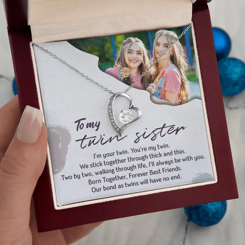 To My Twin Sister I'm Your Twin Your're My Twin - Personalized Necklace - Image 44
