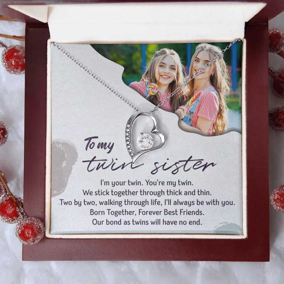 To My Twin Sister I'm Your Twin Your're My Twin - Personalized Necklace - Image 46