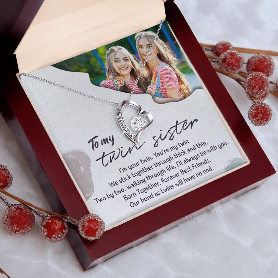 To My Twin Sister I'm Your Twin Your're My Twin - Personalized Necklace - Image 47