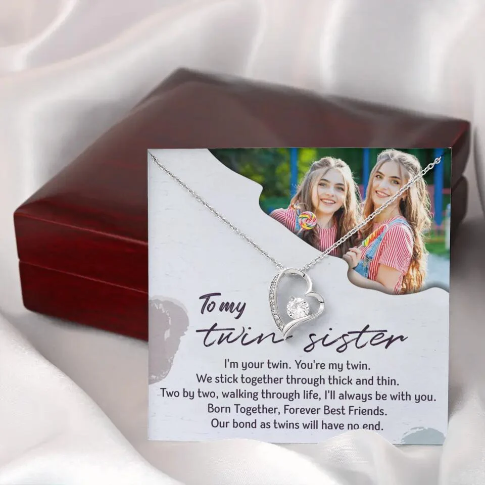 To My Twin Sister I'm Your Twin Your're My Twin - Personalized Necklace - Image 50