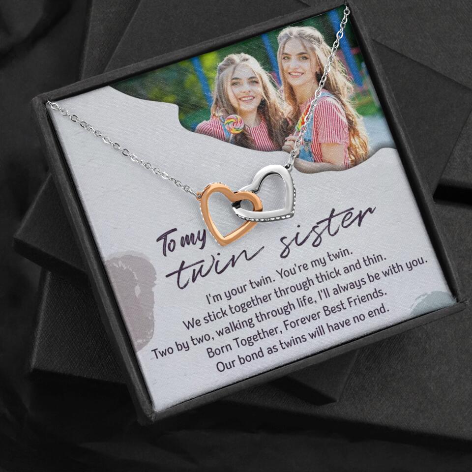 To My Twin Sister I'm Your Twin Your're My Twin - Personalized Necklace - Image 56