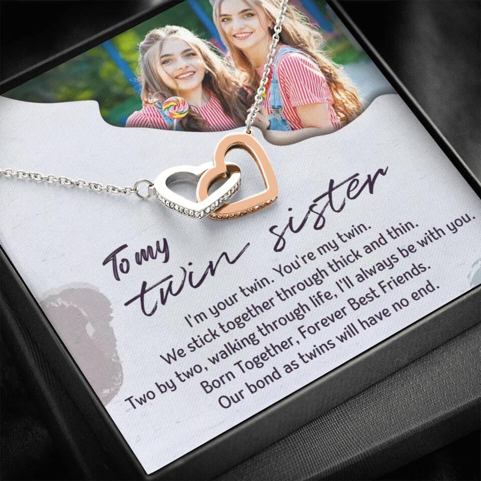 To My Twin Sister I'm Your Twin Your're My Twin - Personalized Necklace - Image 57