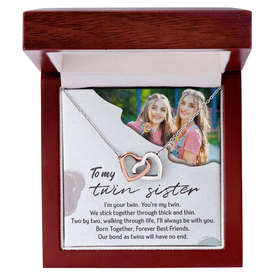 To My Twin Sister I'm Your Twin Your're My Twin - Personalized Necklace - Image 60