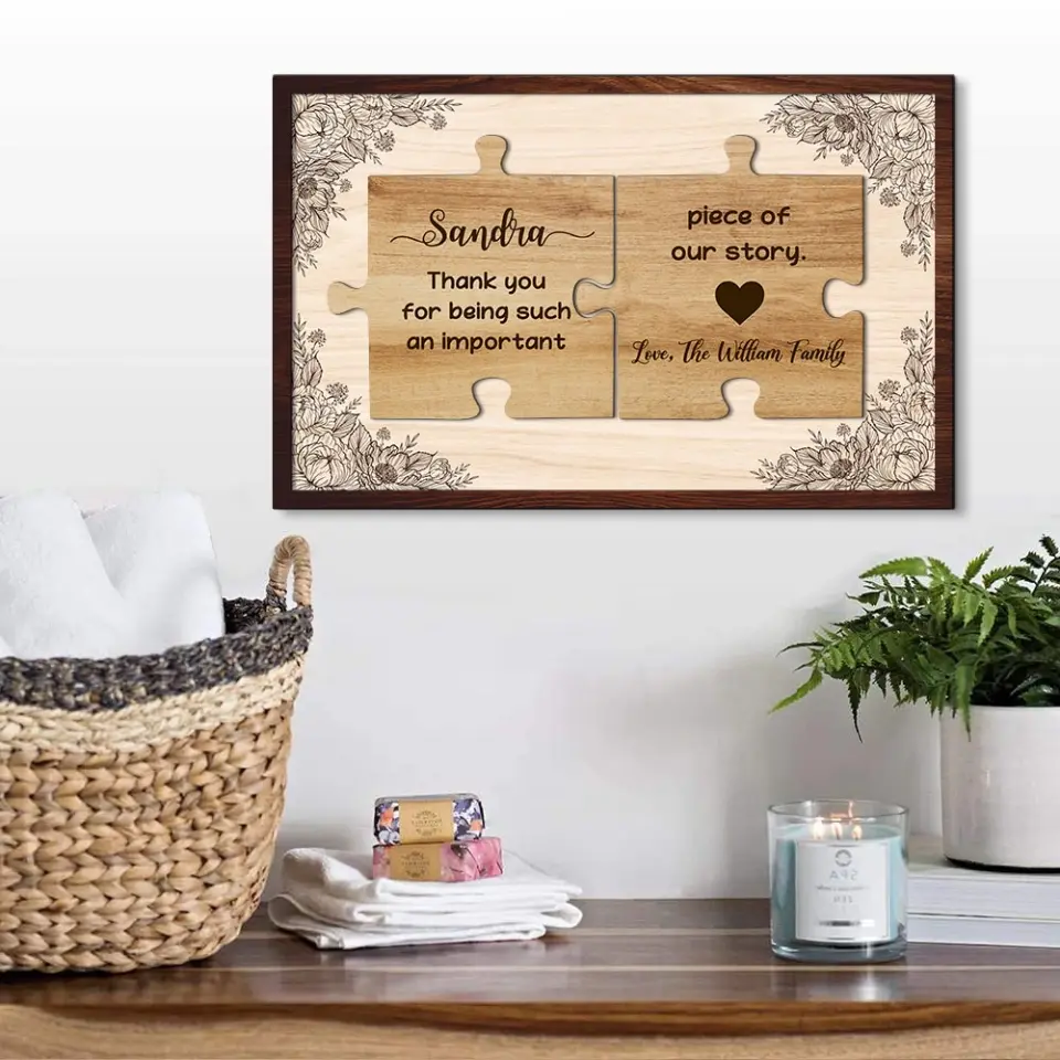Important Piece of Our Story Custom Wooden Art Retirement Gifts - Image 6